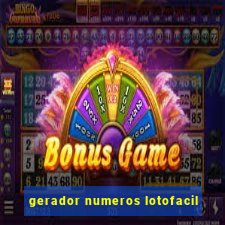 gerador numeros lotofacil